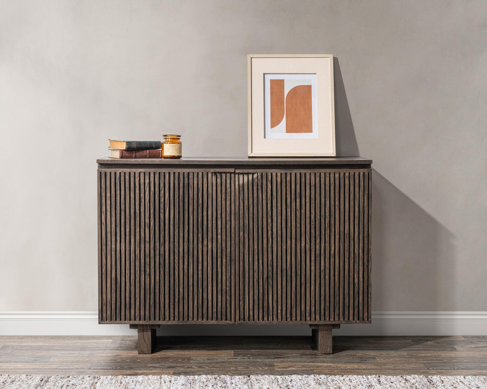 Roya Solid Wood 2Dr Cabinet - Toasted Brown