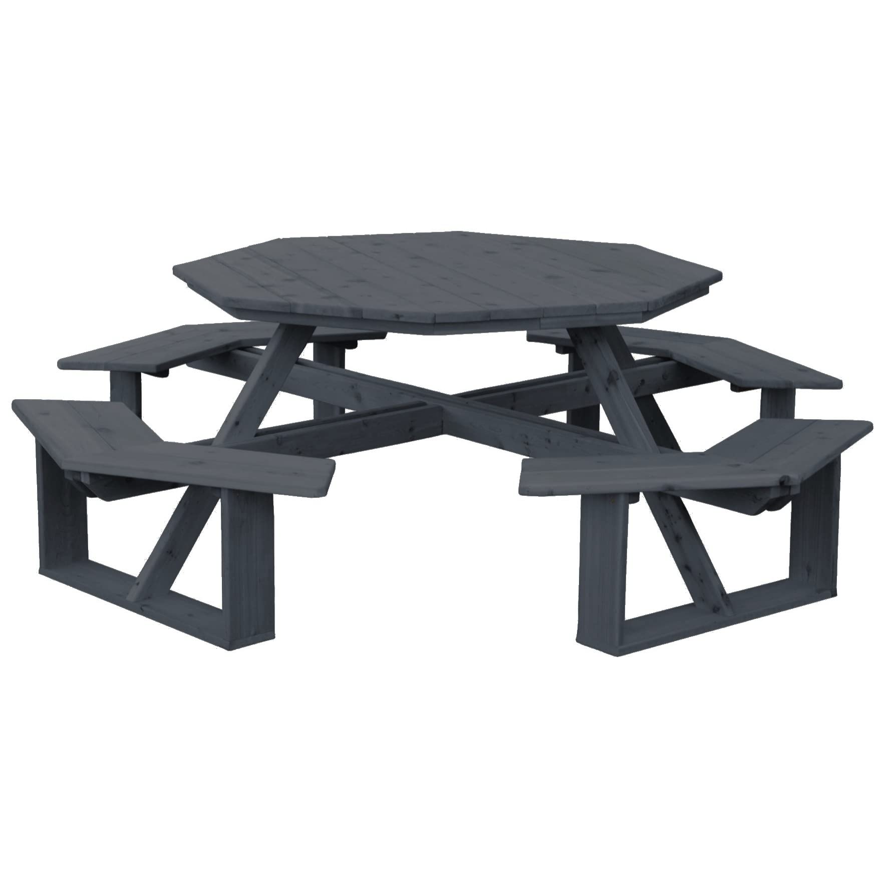 54" Cedar Octagon Picnic Table - From Where - 