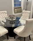 54" Glass Dining Table - From Where - 