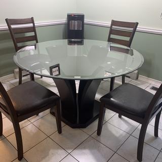 54" Glass Dining Table - From Where - 