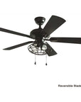54 in. LED Brushed Nickel Ceiling Fan - From Where - 