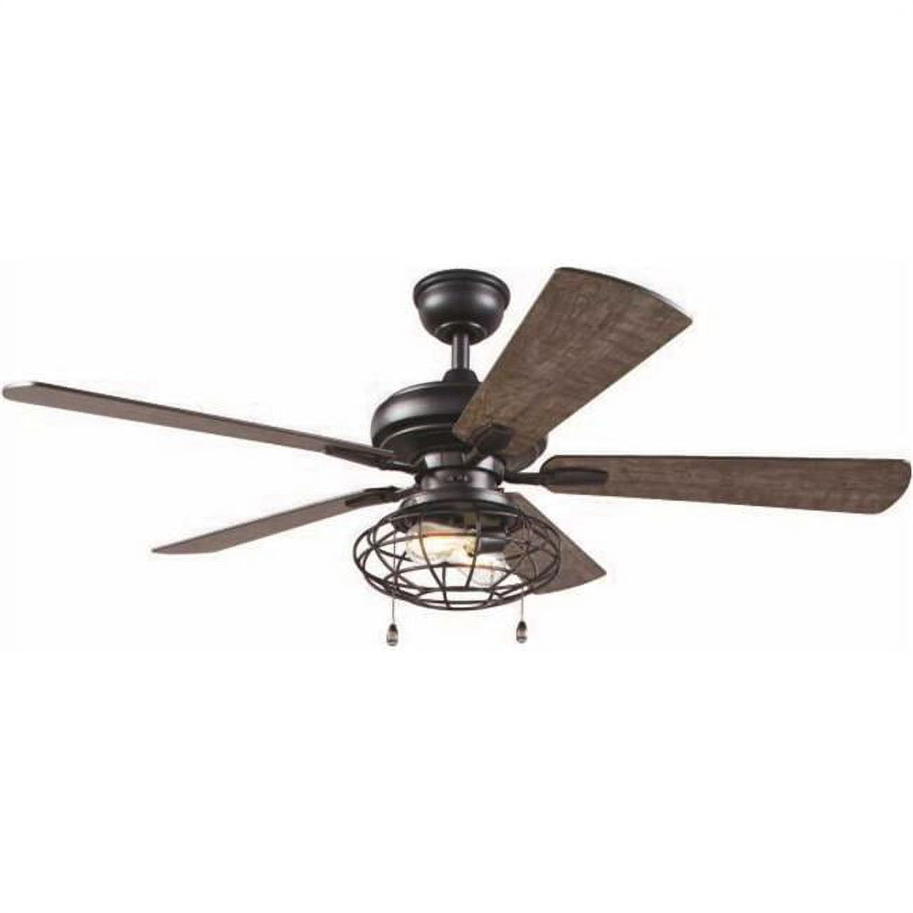 54 in. LED Brushed Nickel Ceiling Fan - From Where - 