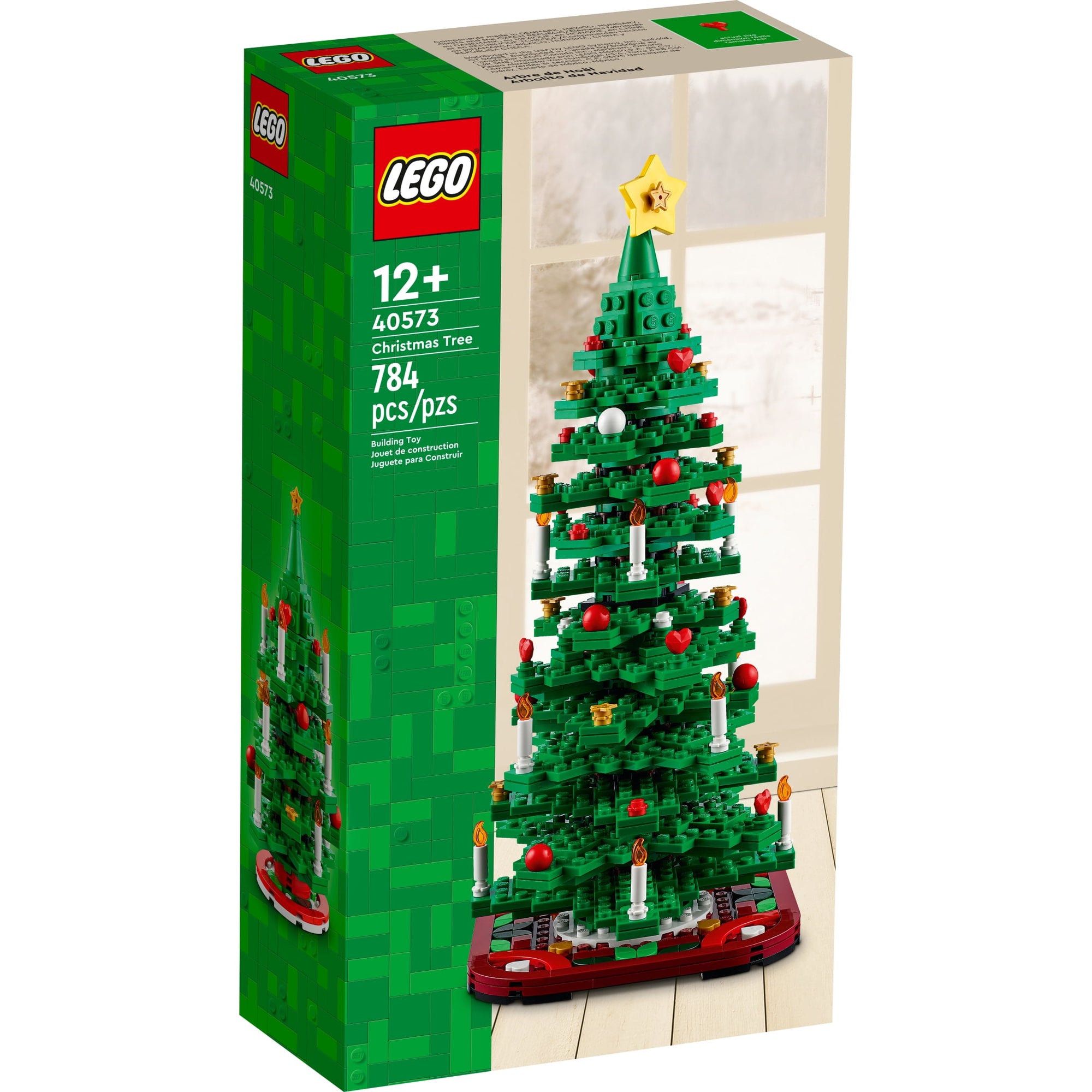 LEGO Christmas Tree Toy Building Set for Kids, Collectible Holiday Decor, 2 Building Options, 40573