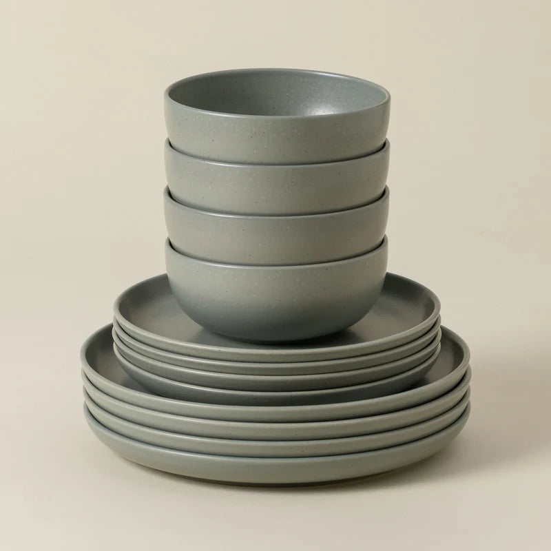 Pacifica 12-Piece Dinnerware Set with Bowl