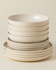 Pacifica 12-Piece Dinnerware Set with Soup/Pasta Bowl