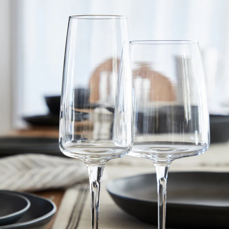 Vine Clear Water Glasses (Set of 6)