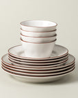 Beja 12-Piece Dinnerware Set with Cereal Bowl