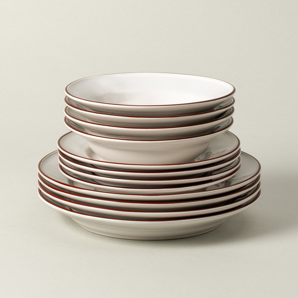 Beja 12-Piece Dinnerware Set with Pasta Bowl