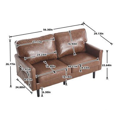 56.3" Modern Loveseat - From Where - 