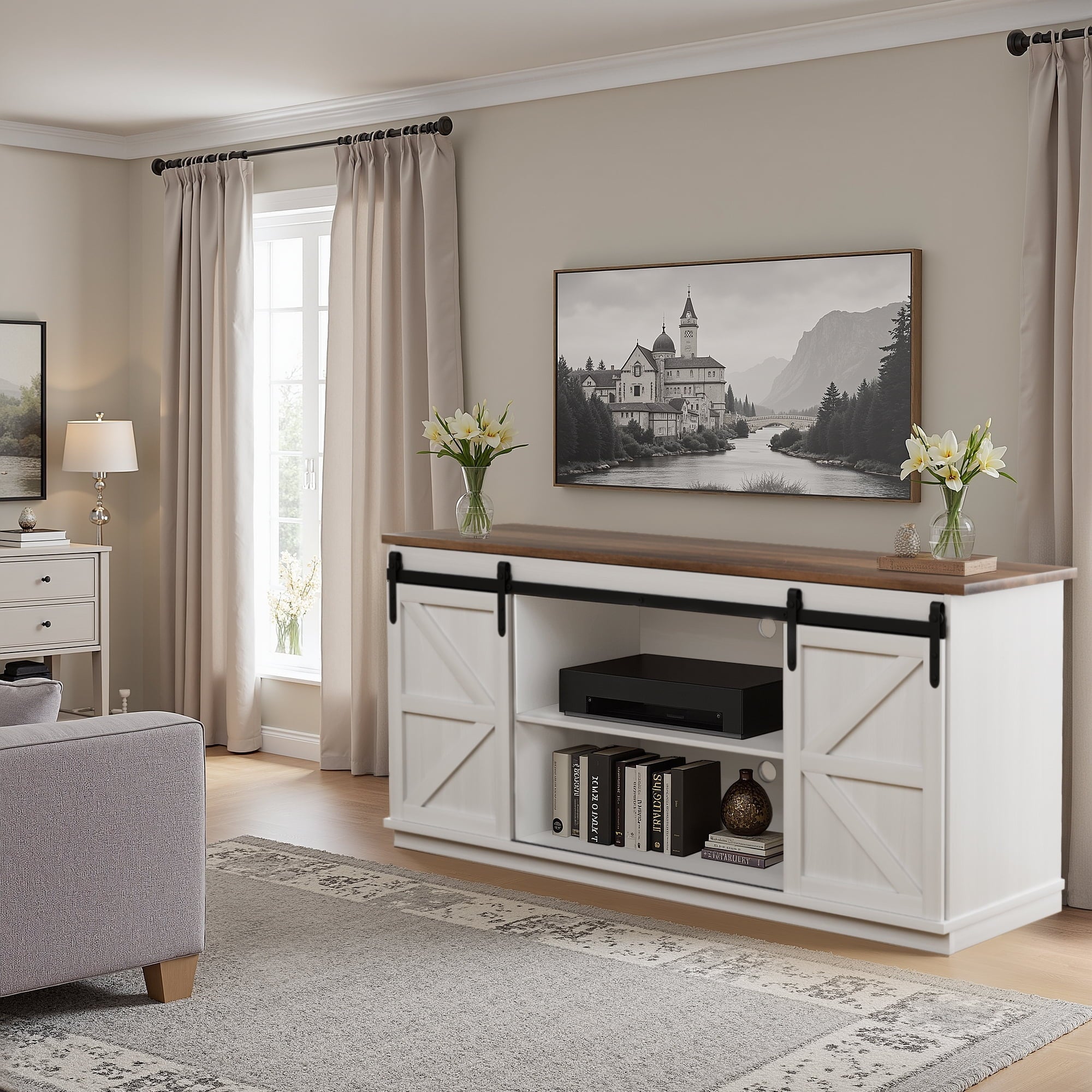 58 - Inch Farmhouse TV Stand - From Where - 