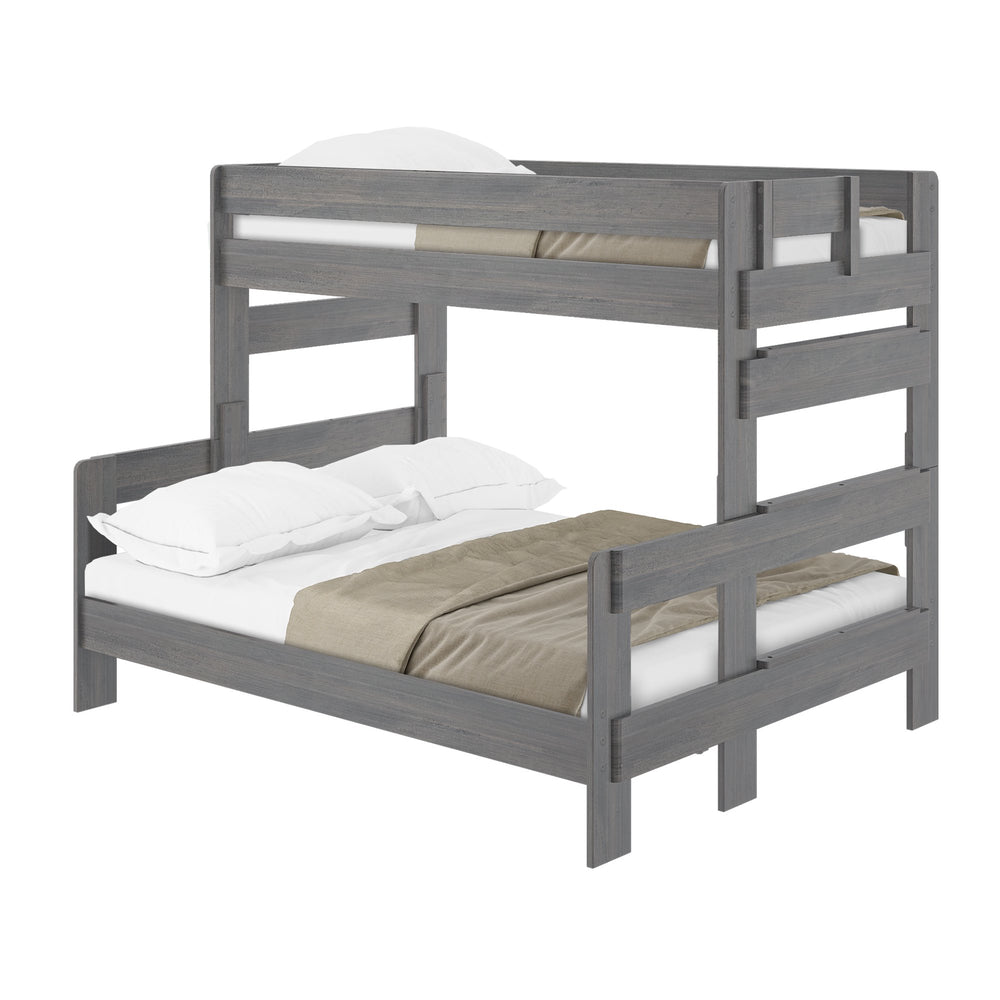 Rustic Twin XL over Queen Bunk Bed