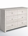 6 Drawers Double Dresser - From Where - 