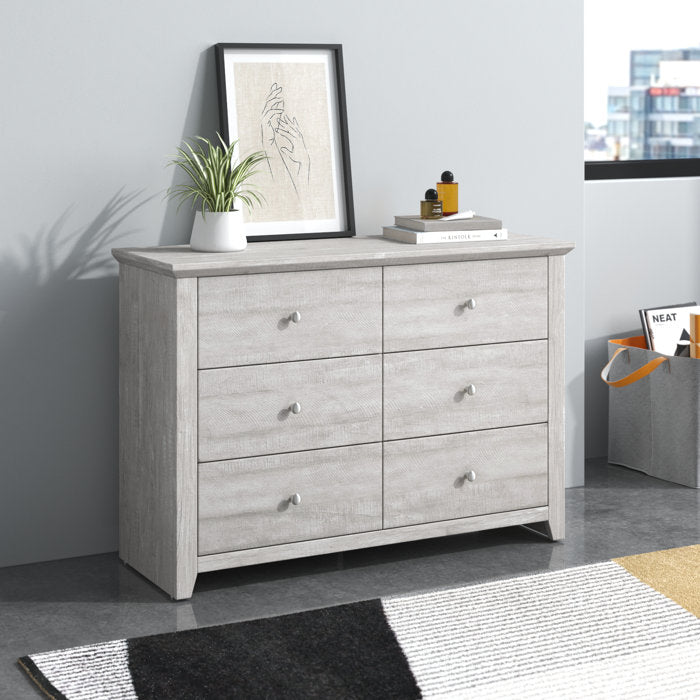6 Drawers Double Dresser - From Where - 