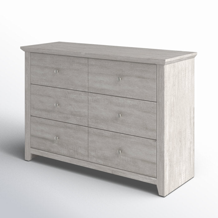 6 Drawers Double Dresser - From Where - 