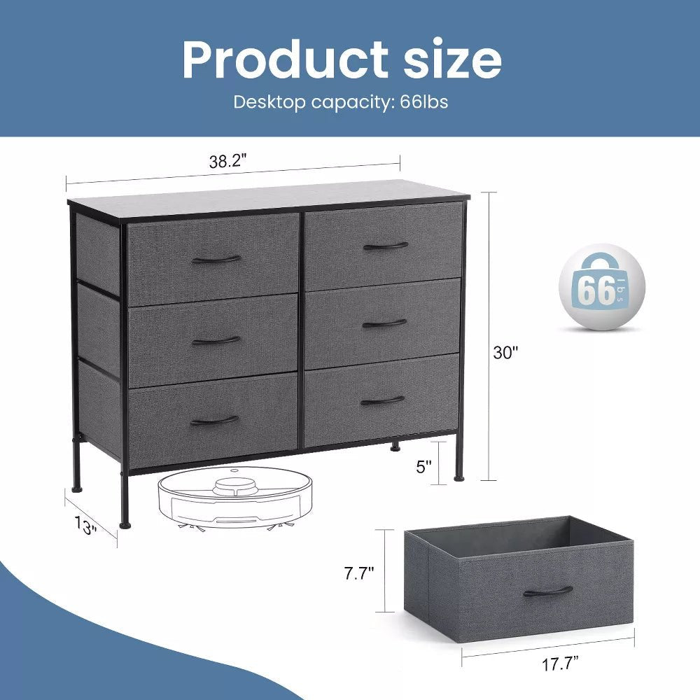6 Drawers Dresser For Bedroom - From Where - 