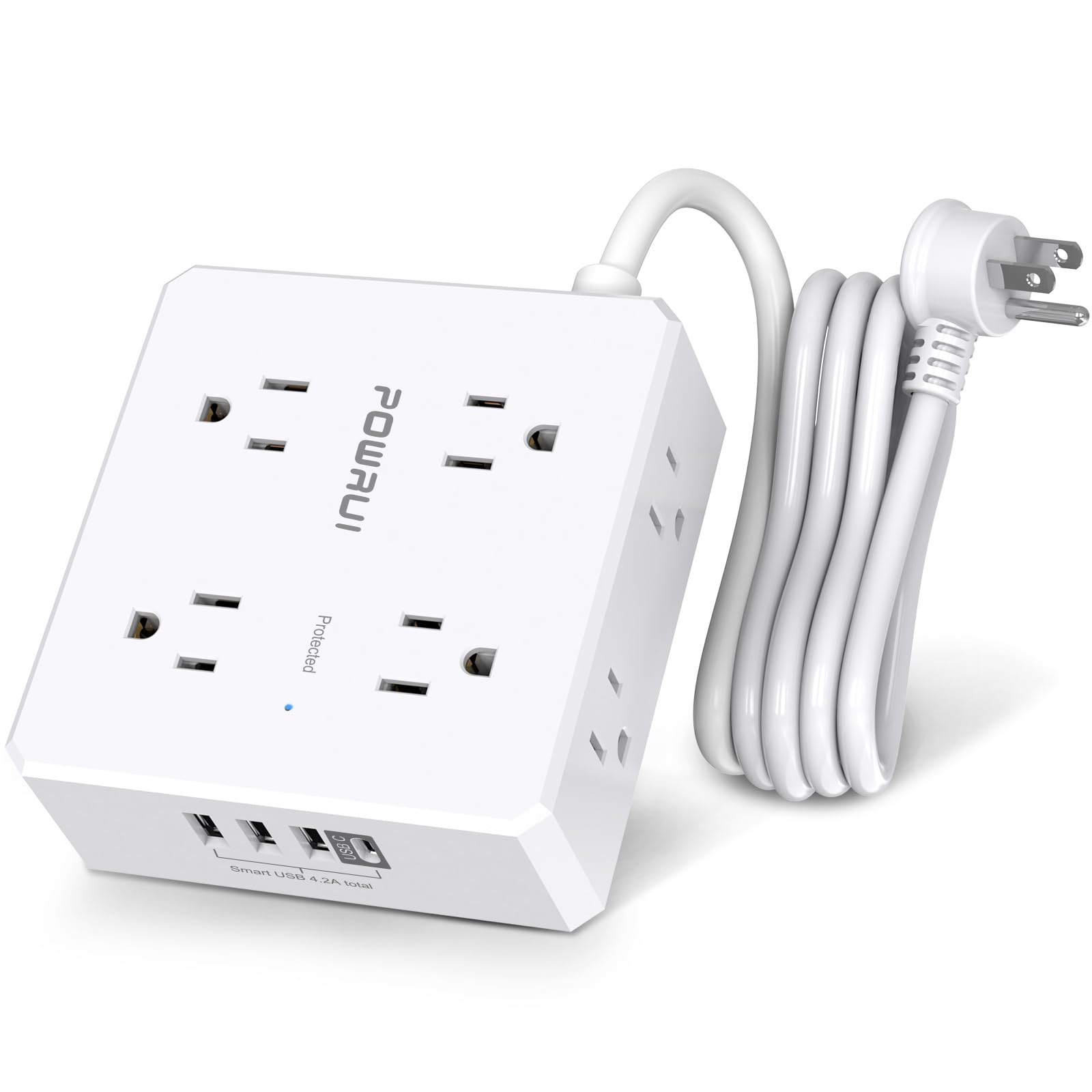 6 Ft Surge Protector Power Strip - From Where - 