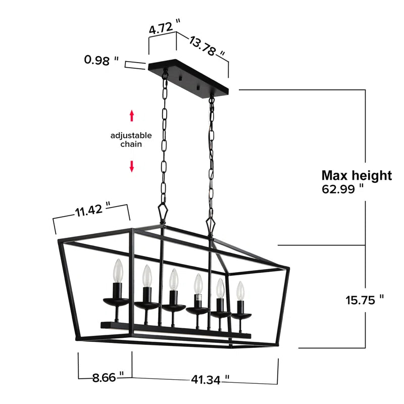 6 - Light Kitchen Island Chandelier - From Where - 