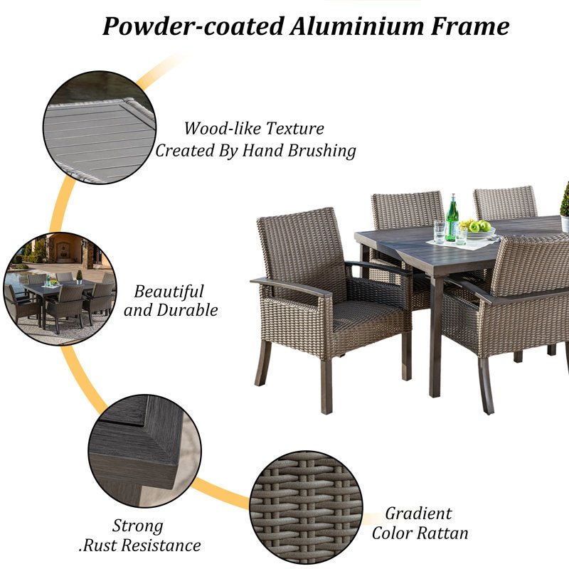 6 - Person Outdoor Dining Set - From Where - 