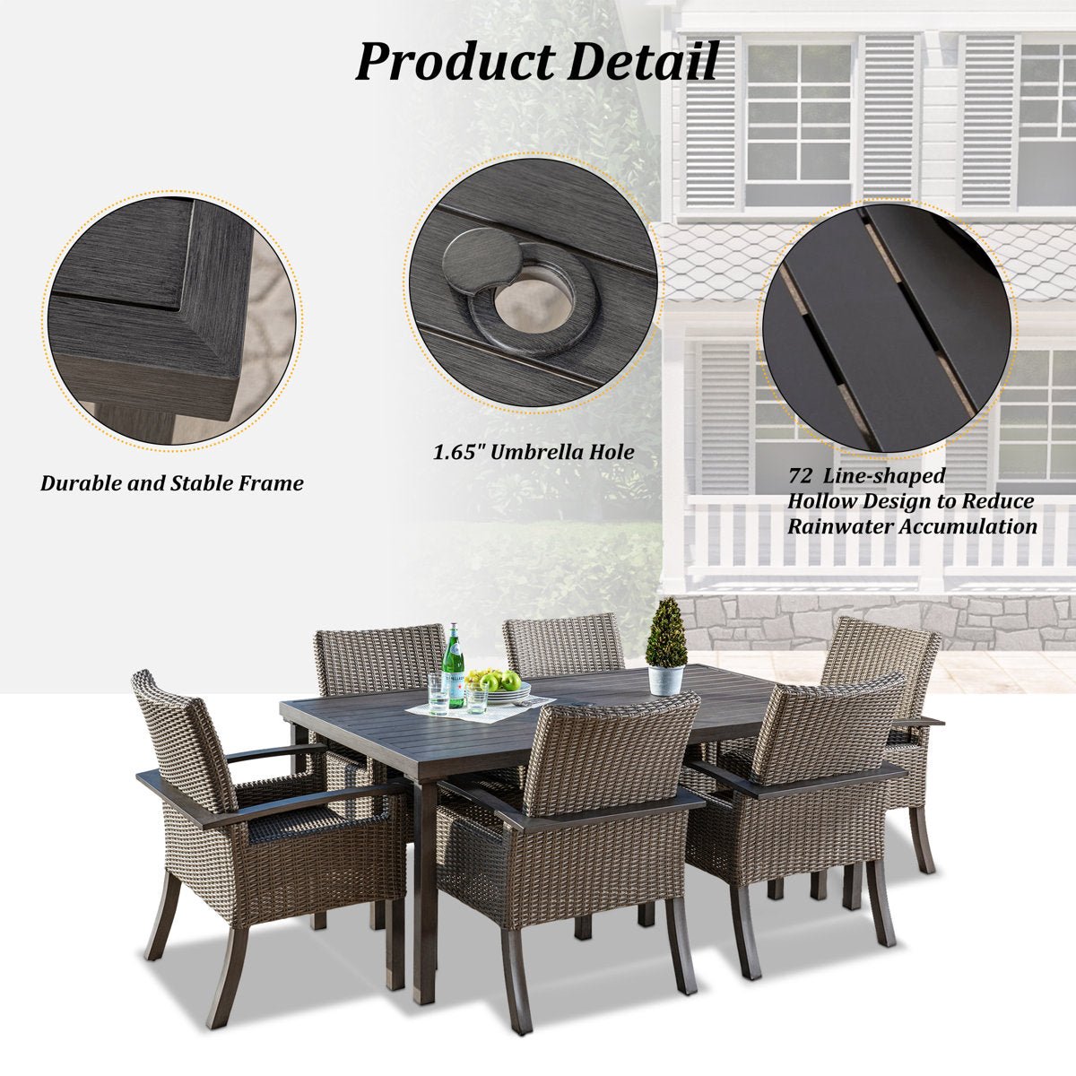 6 - Person Outdoor Dining Set - From Where - 
