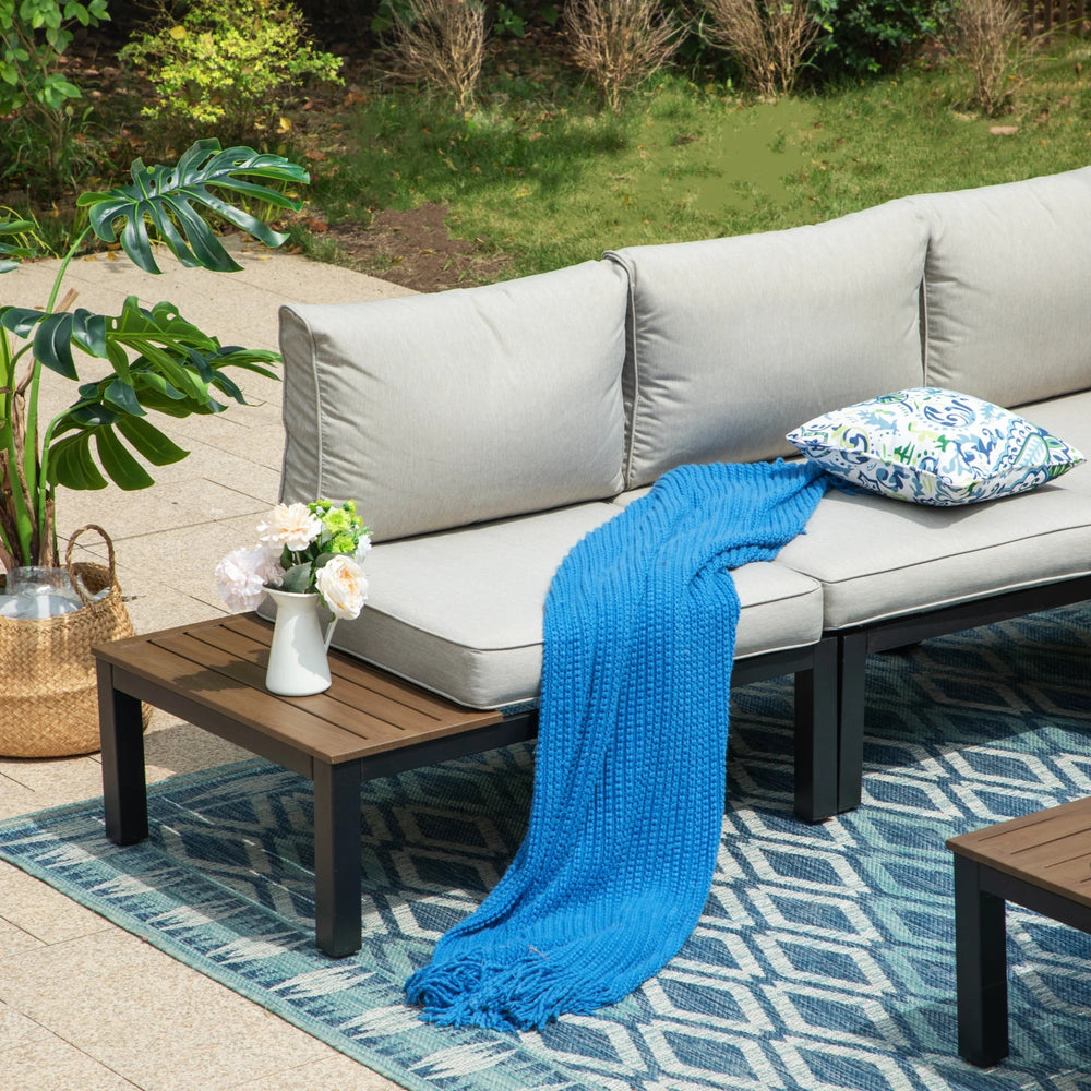 6 - Piece Sectional Conversation Set - From Where -