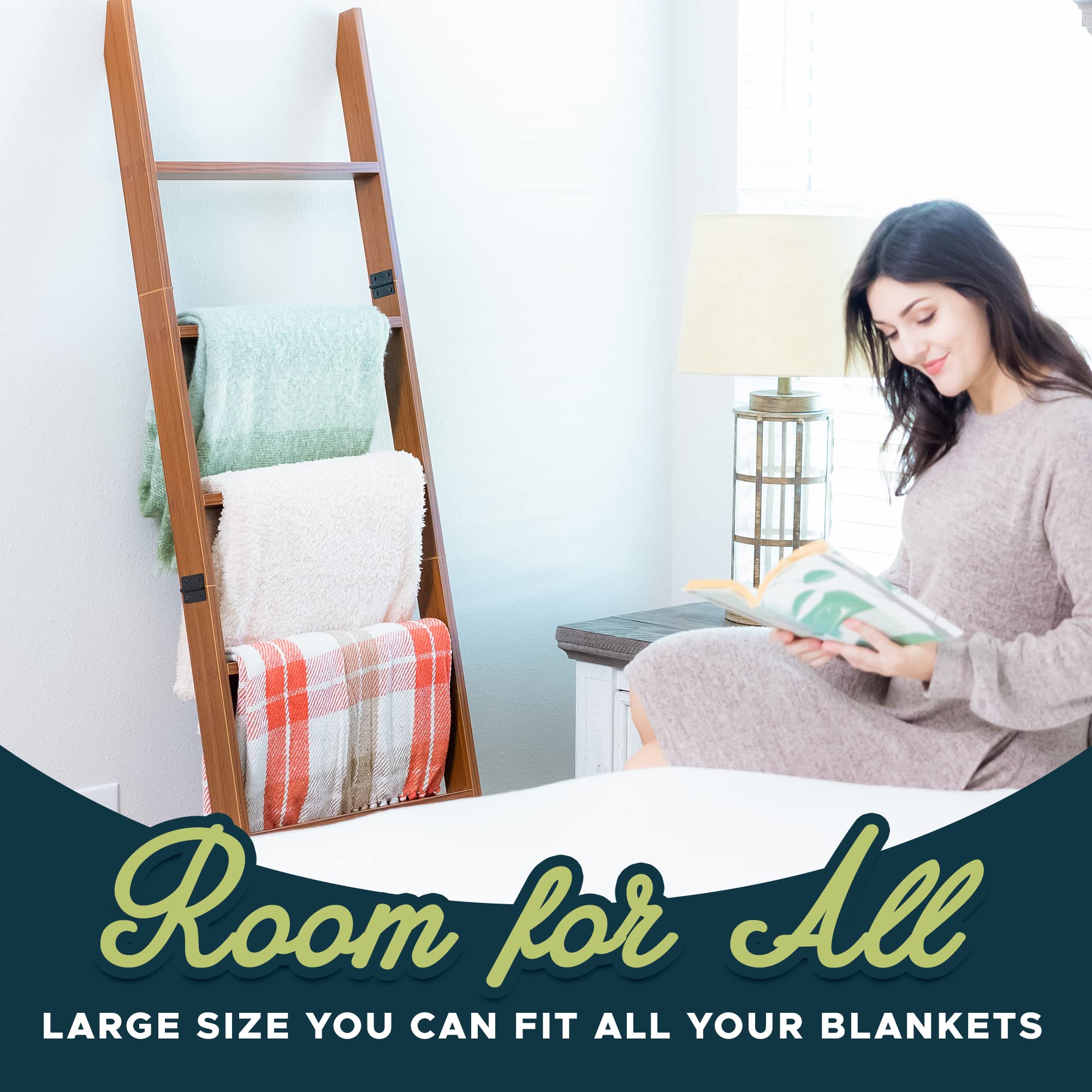 6 - Tier Wall Leaning Blanket Ladder - From Where - 