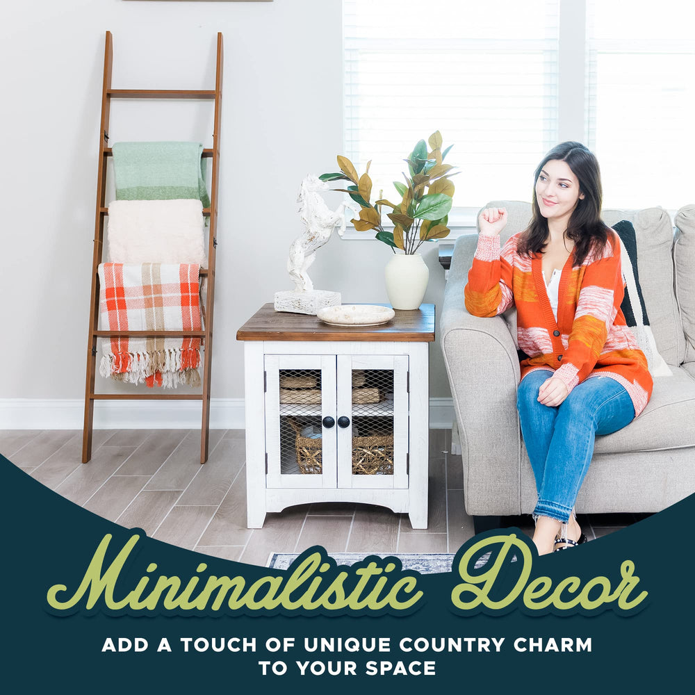 6 - Tier Wall Leaning Blanket Ladder - From Where - 