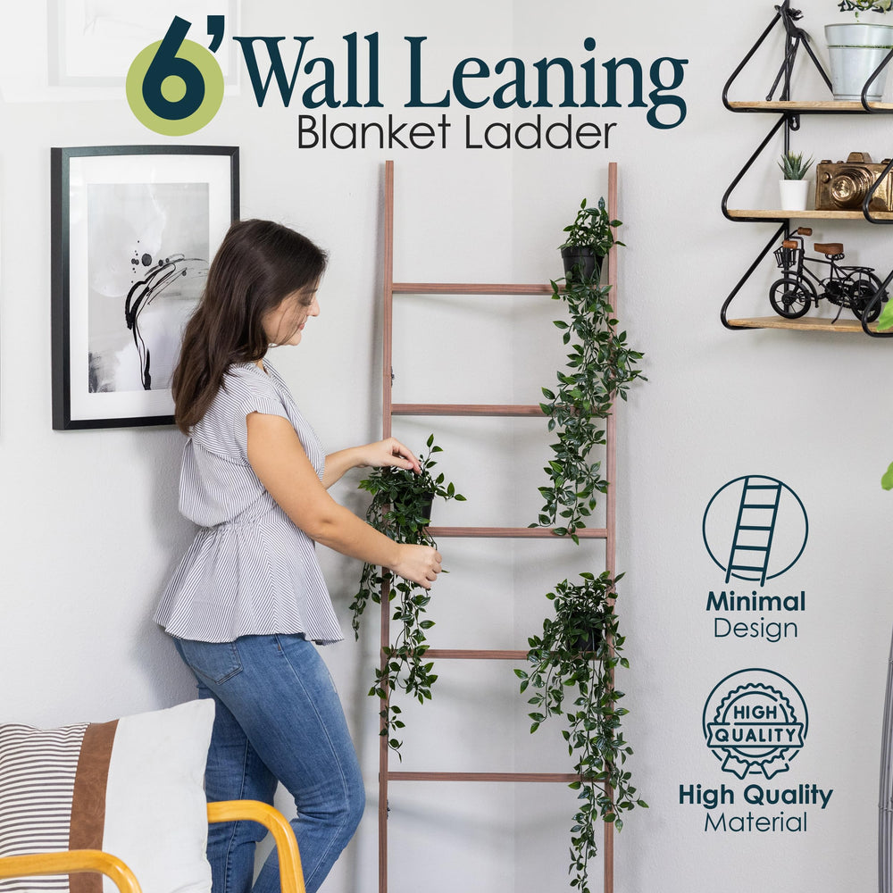 6 - Tier Wall Leaning Blanket Ladder - From Where - 