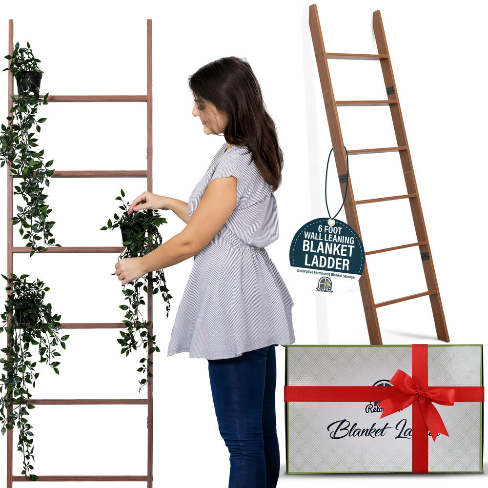 6 - Tier Wall Leaning Blanket Ladder - From Where - 