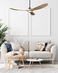 60 Inch Wood Ceiling Fan with Light LED - From Where - 