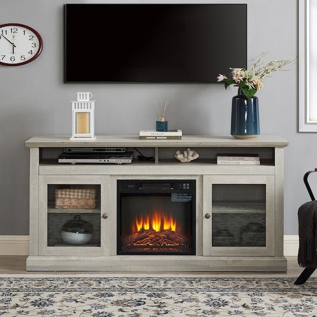 60" TV Stand with Electric Fire Pit - From Where - 