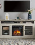 60" TV Stand with Electric Fire Pit - From Where - 