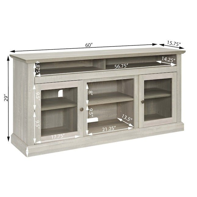 60" TV Stand with Electric Fire Pit - From Where - 