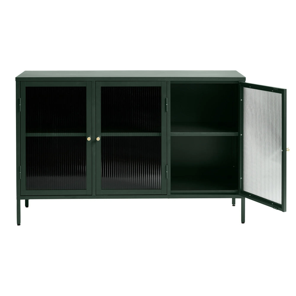 Contemporary Glass &amp; Metal Sideboard