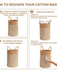 60L Woven Rope Laundry Storage Basket - From Where - 