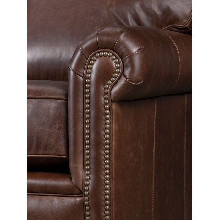 61&quot; Genuine Leather Loveseat - From Where - 