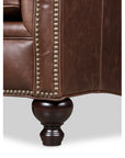 61" Genuine Leather Loveseat - From Where - 