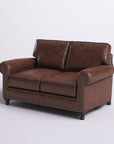 61" Genuine Leather Loveseat - From Where - 