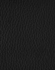 16.75" x 16.75" x 17" Black Leather Look Fabric Ottoman