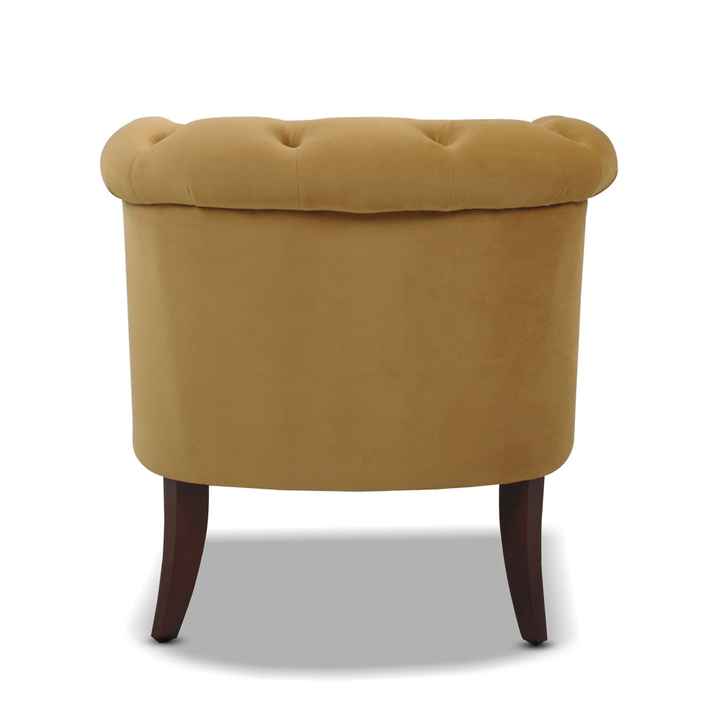 Katherine Tufted Accent Chair Gold