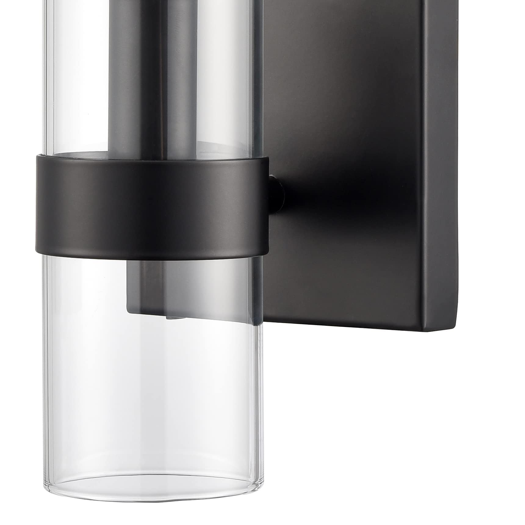 Modern Farmhouse Glass Cylinder Wall Sconce