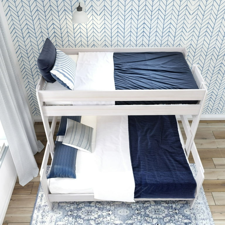 https://www.walmart.com/ip/Plank-Beam-Farmhouse-Twin-XL-over-Queen-Bunk-Bed-for-Adults-Solid-Wood-White-Wash/2325300824