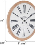 Old Town Wooden Wall Clock