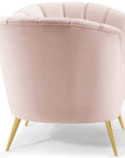 Tufted Performance Velvet Accent Armchair in Pink