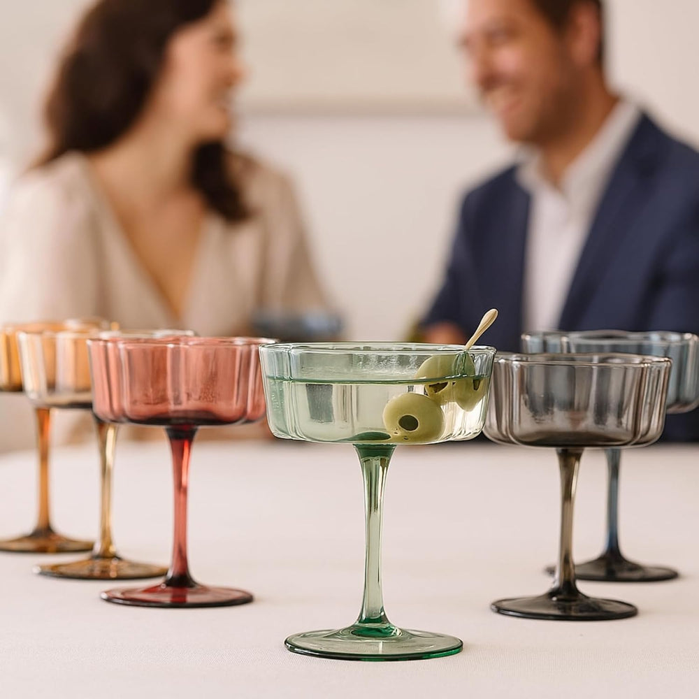 Vintage Flower Mugs (Set of 6)