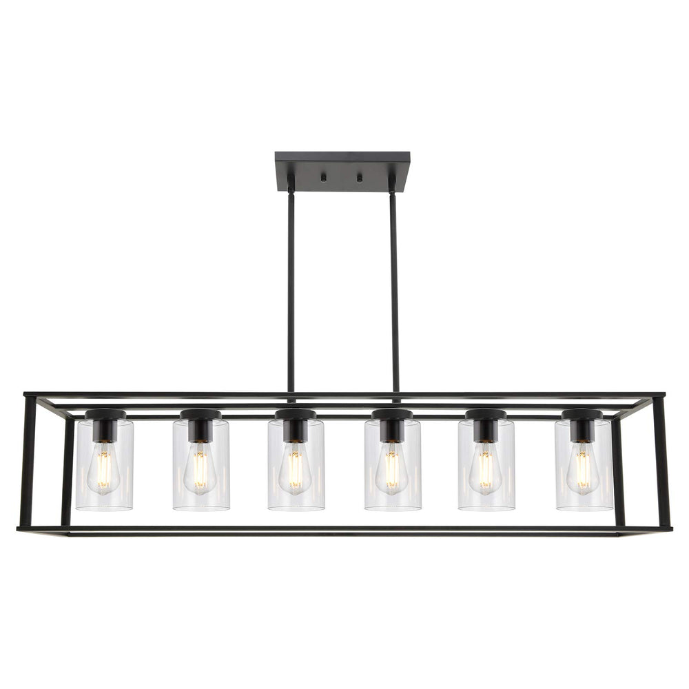 6-Light Industrial Kitchen Chandeliers