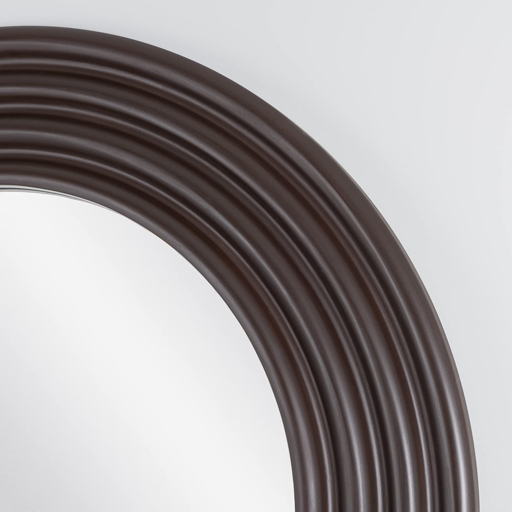 Contemporary Channeled Wall Mirror