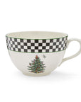 Spode Black White Jumbo Christmas Tree Mug