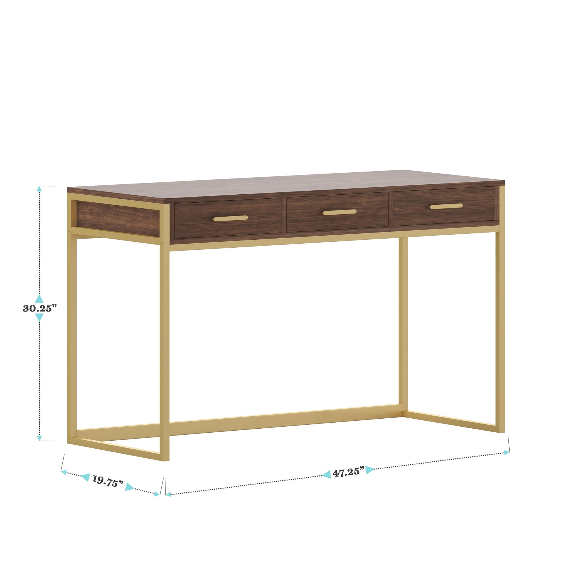 Office Desk with 3 Drawers
