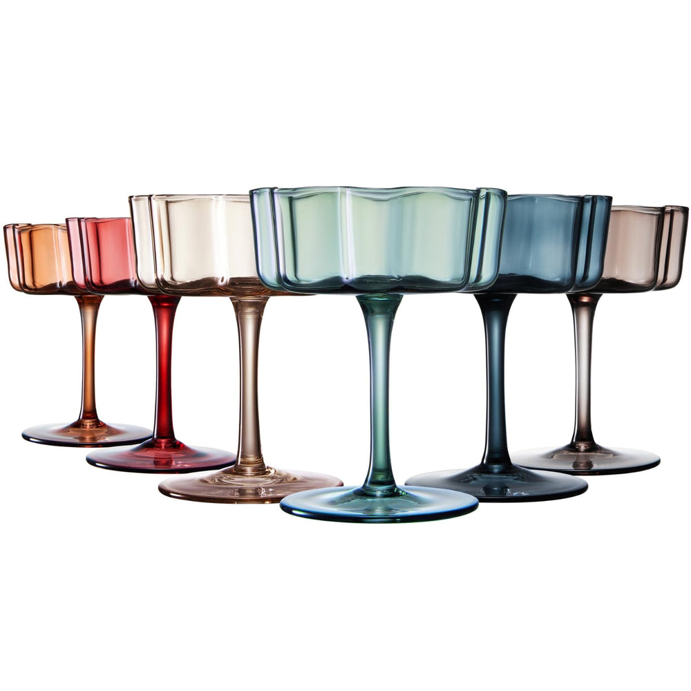 Vintage Flower Mugs (Set of 6)