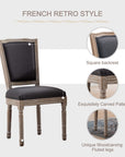 Virabit French Dining Chairs Set of 2